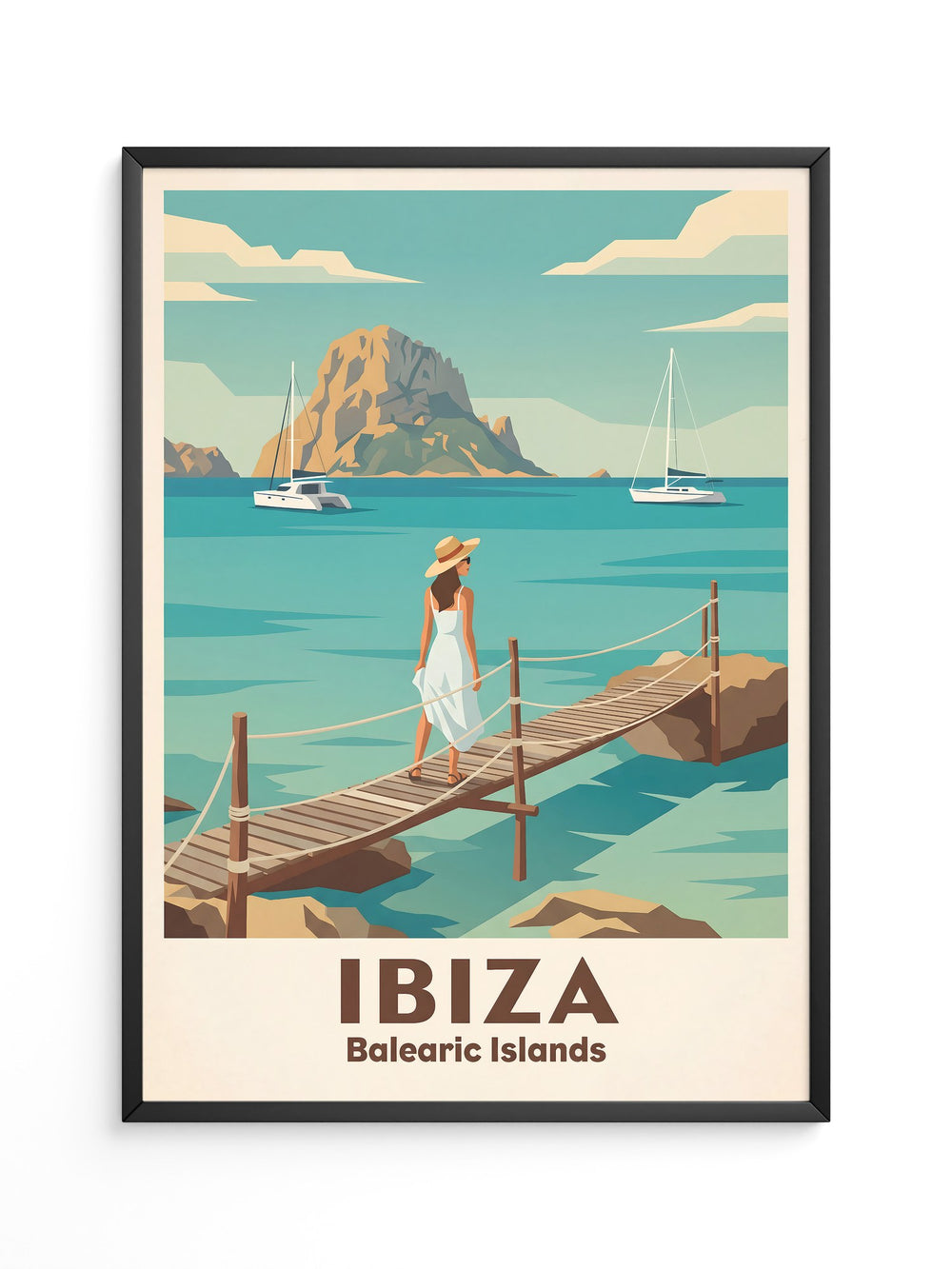 Ibiza Strand Sommerstil Retro