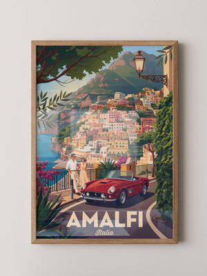 Amalfiküste Rot Oldtimer Retro