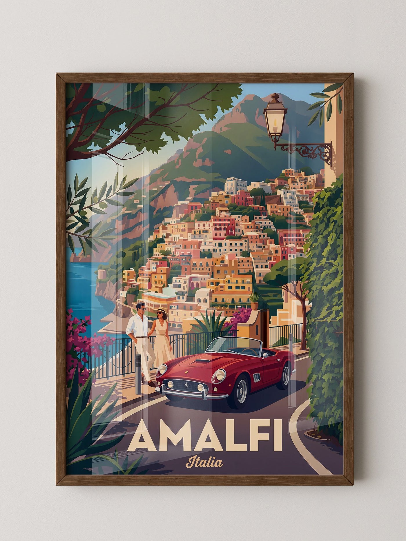 Amalfiküste Rot Oldtimer Retro