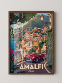 Amalfiküste Rot Oldtimer Retro