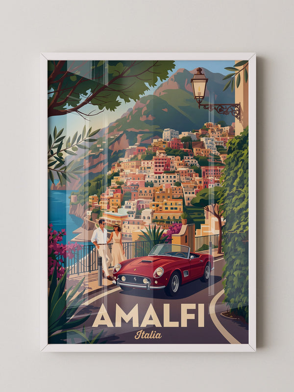 Amalfiküste Rot Oldtimer Retro