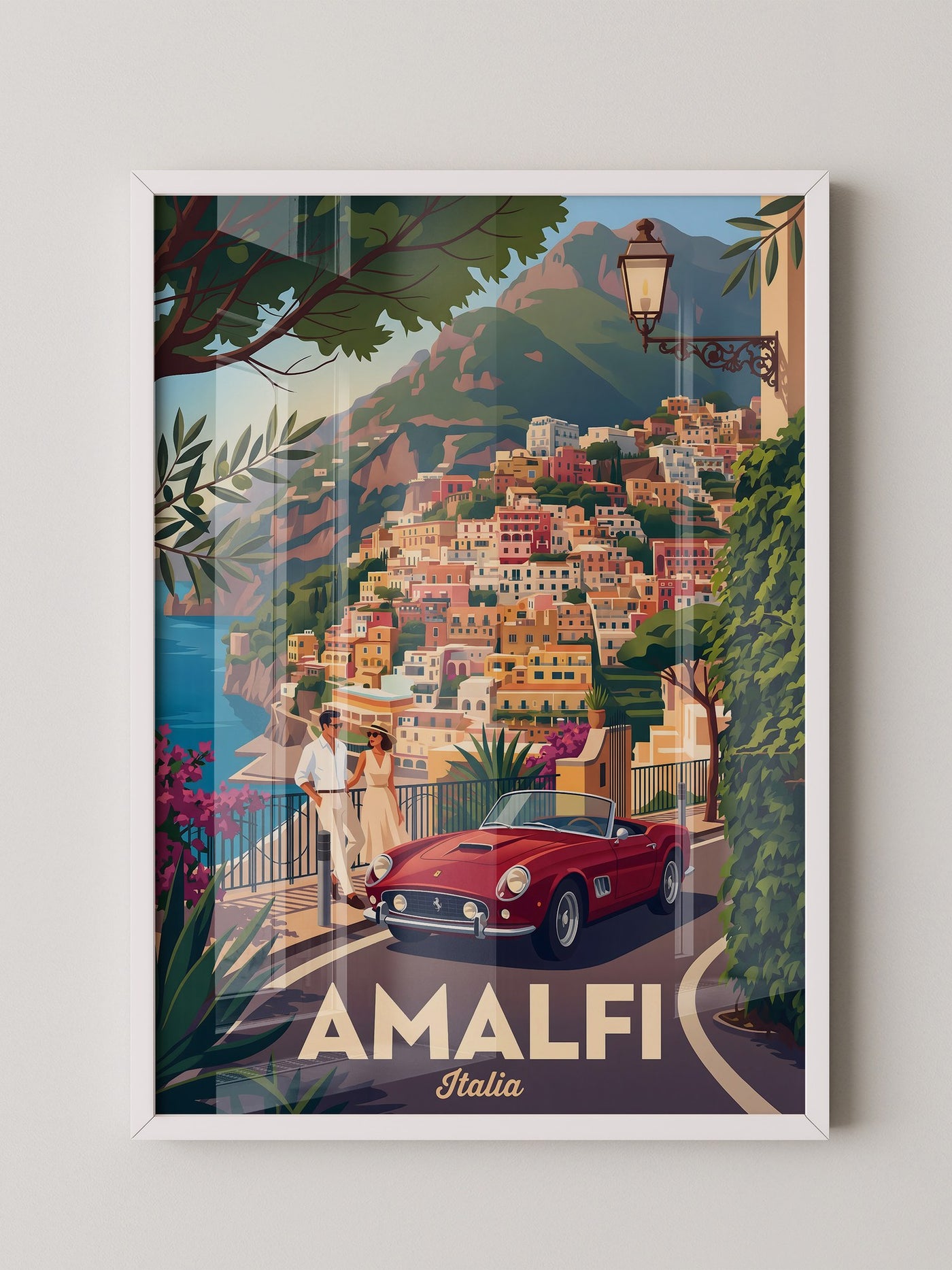 Amalfiküste Rot Oldtimer Retro