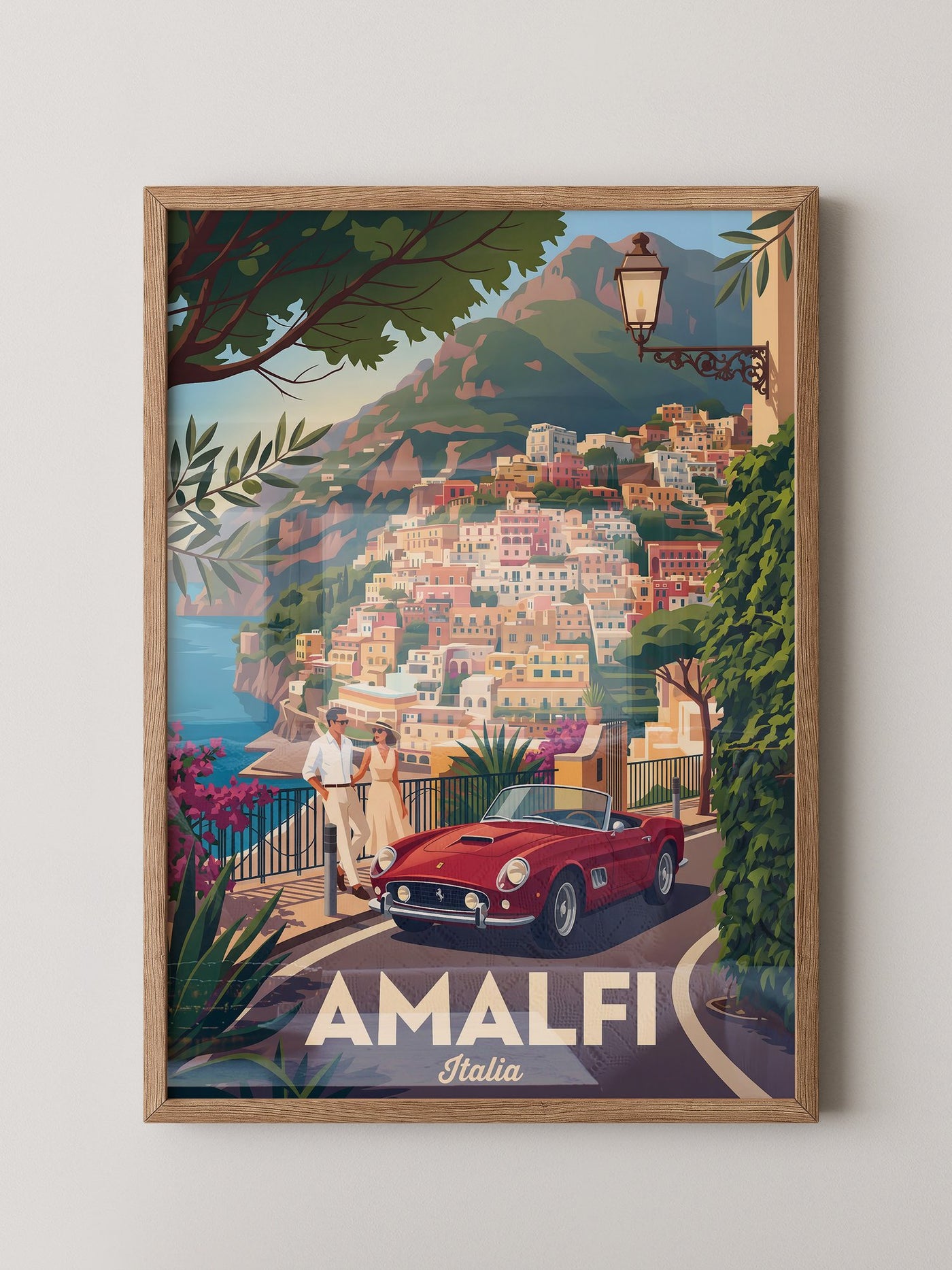 Amalfiküste Rot Oldtimer Retro