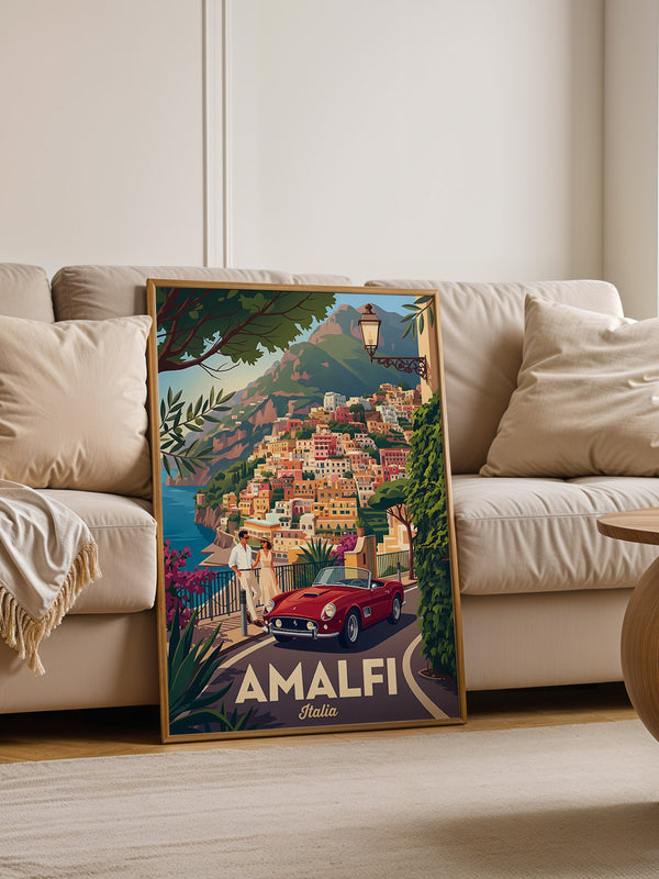 Amalfiküste Rot Oldtimer Retro