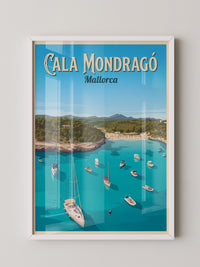 Cala Mondragó Küste Segelboote