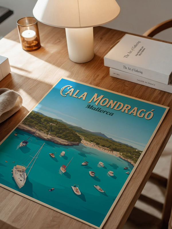 Cala Mondragó Küste Segelboote