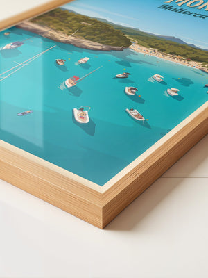 Cala Mondragó Küste Segelboote