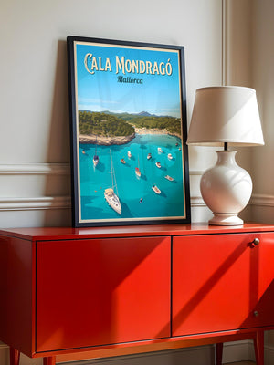 Cala Mondragó Küste Segelboote