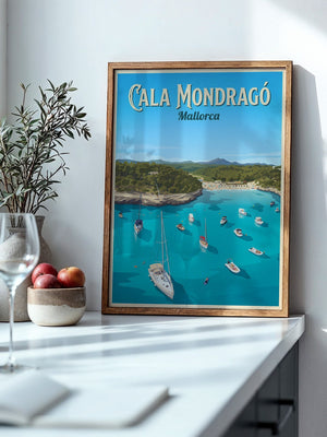 Cala Mondragó Küste Segelboote