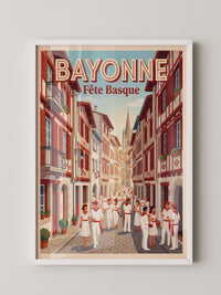 Bayonne Festmalerei retro