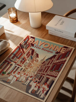 Bayonne Festmalerei retro