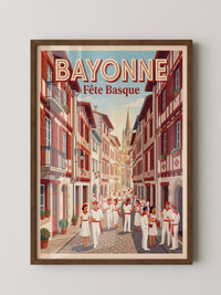 Bayonne Festmalerei retro