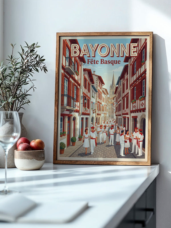 Bayonne Festmalerei retro