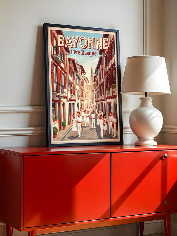Bayonne Festmalerei retro