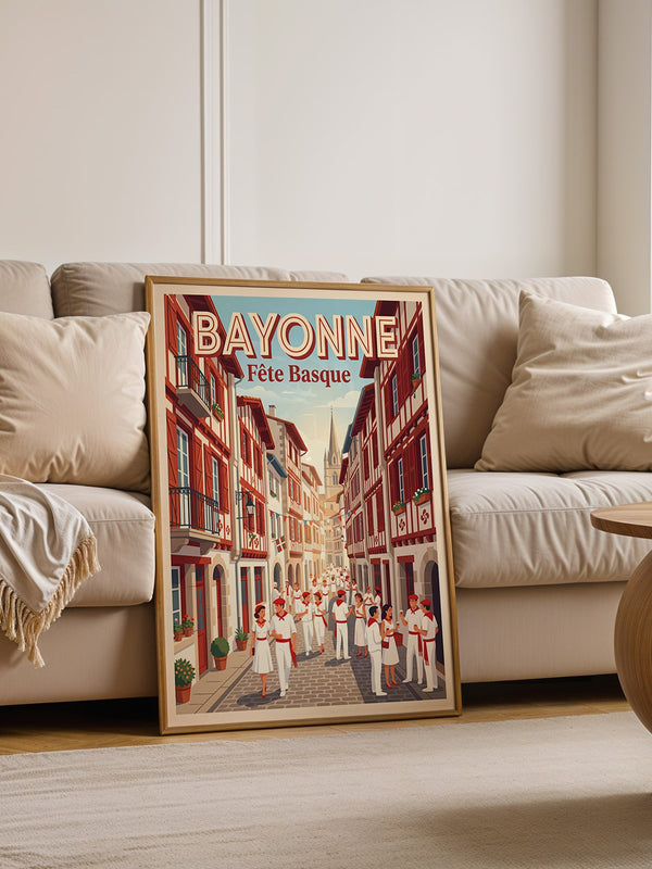 Bayonne Festmalerei retro