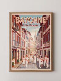 Bayonne Festmalerei retro
