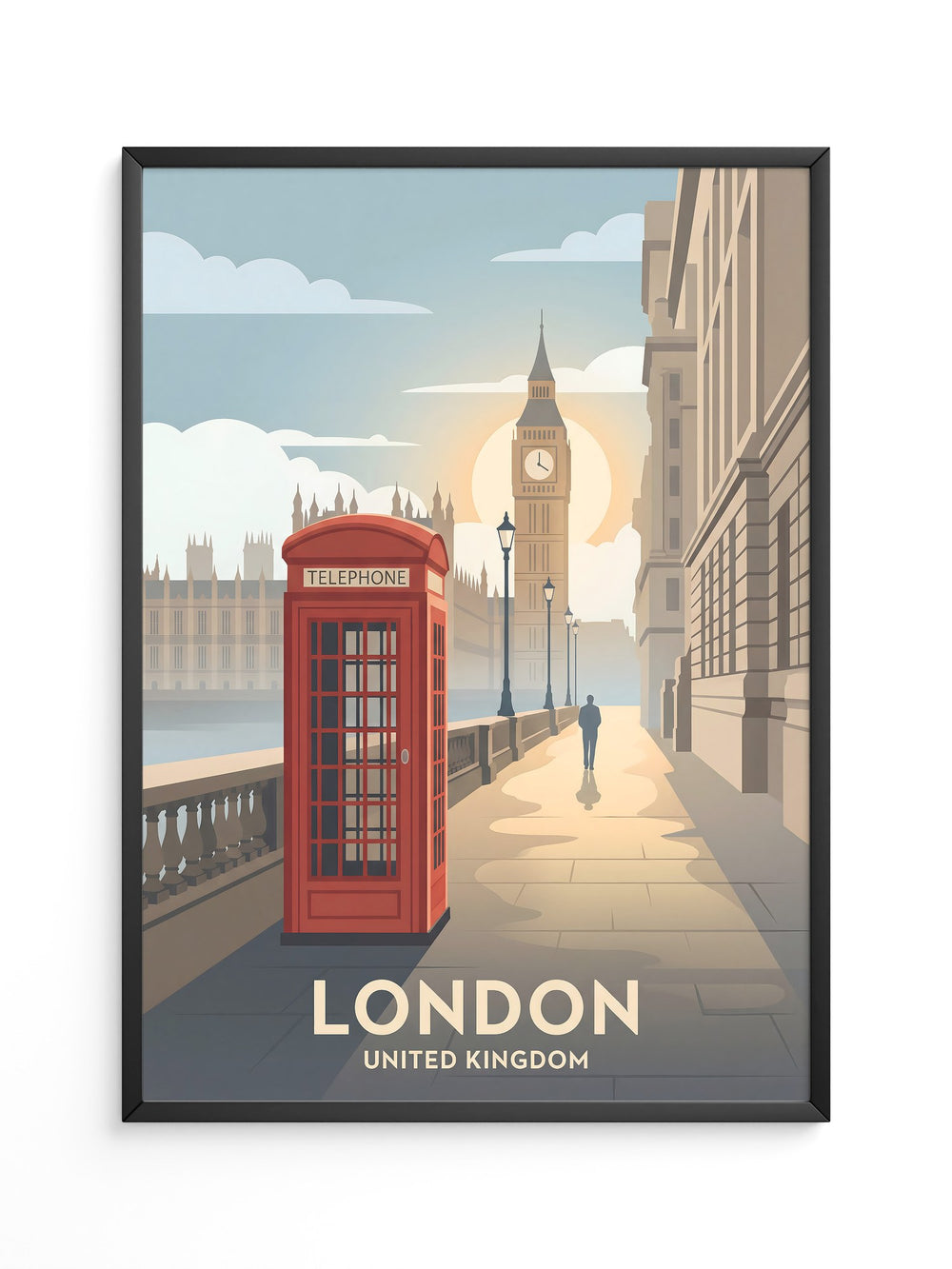 Telefonzelle Sonnenuntergang Retro