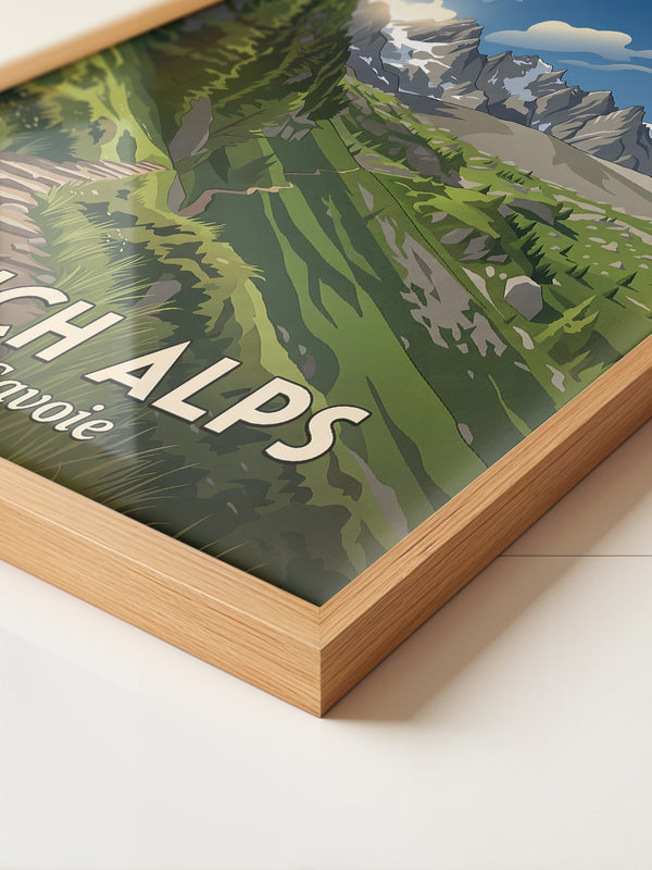 Französische Alpen Bergpfad