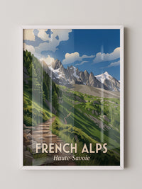 Französische Alpen Bergpfad