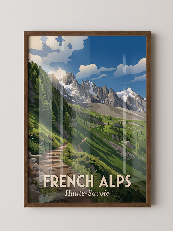 Französische Alpen Bergpfad