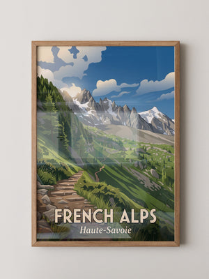 Französische Alpen Bergpfad