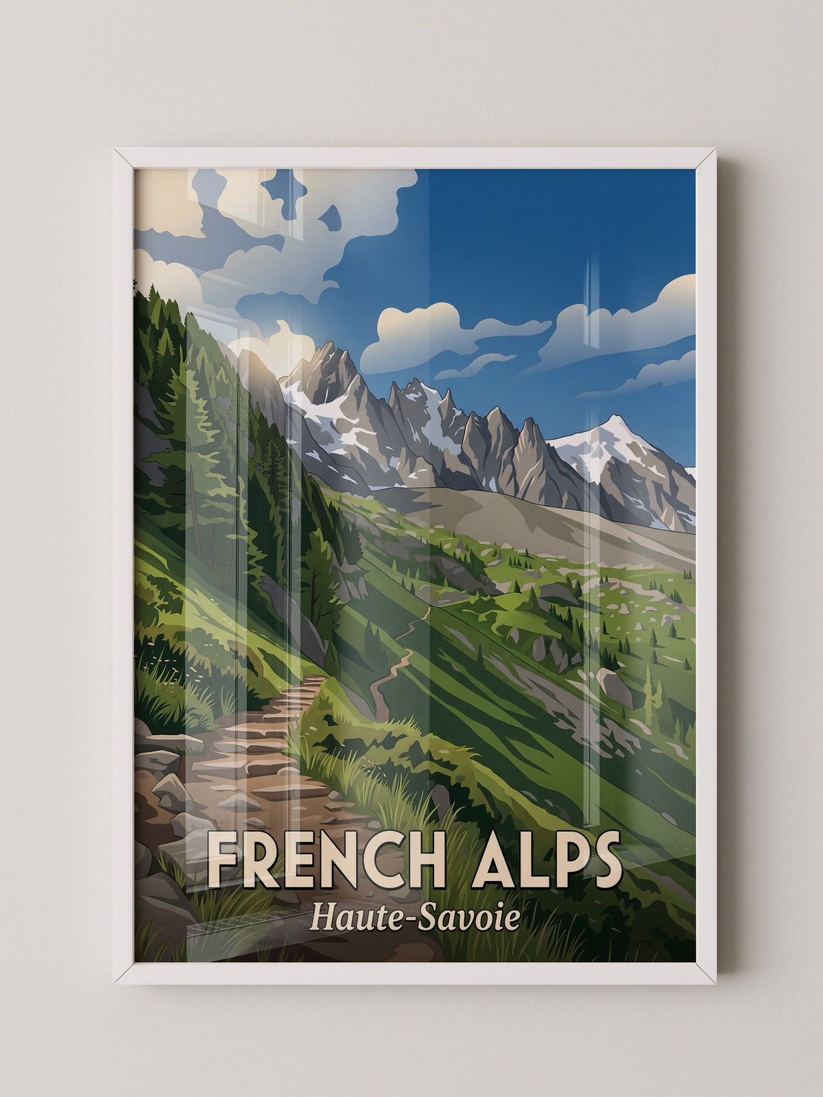 Französische Alpen Bergpfad