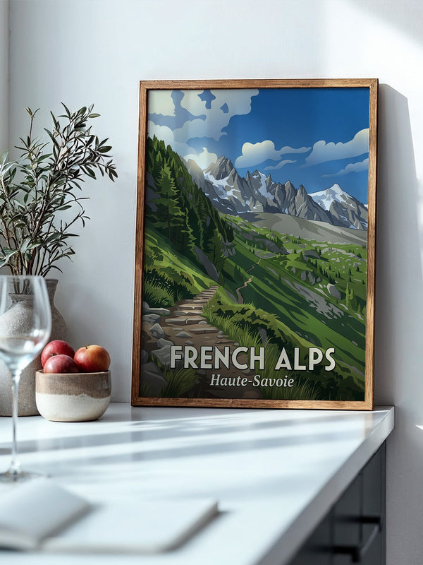 Französische Alpen Bergpfad