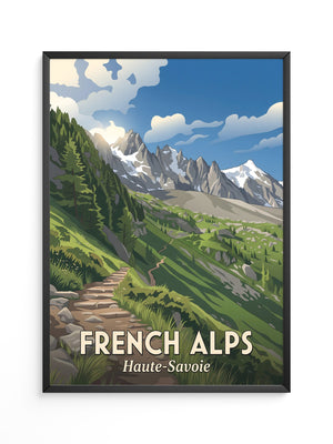 Französische Alpen Bergpfad