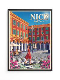Gehweg Nice Altstadt Retroflair