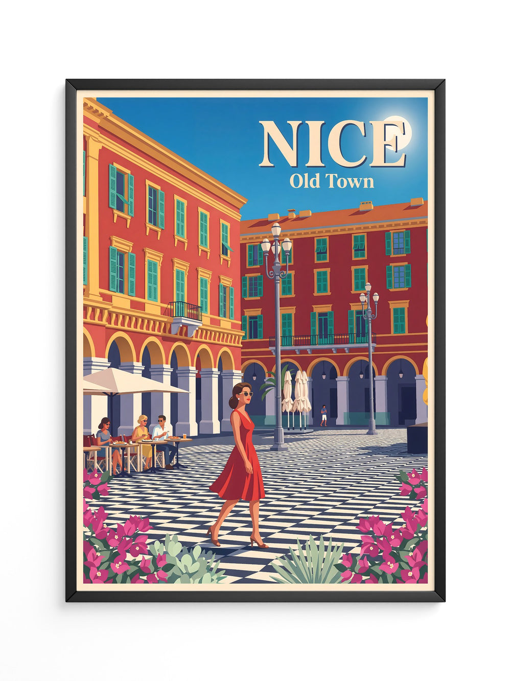 Gehweg Nice Altstadt Retroflair