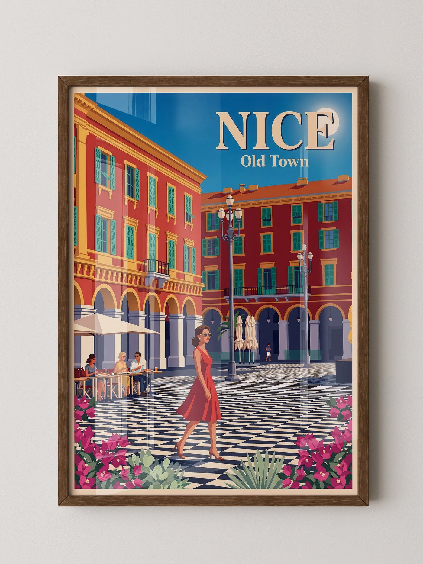 Gehweg Nice Altstadt Retroflair