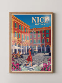 Gehweg Nice Altstadt Retroflair