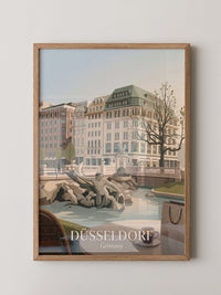 Düsseldorf Skyline Art Deco