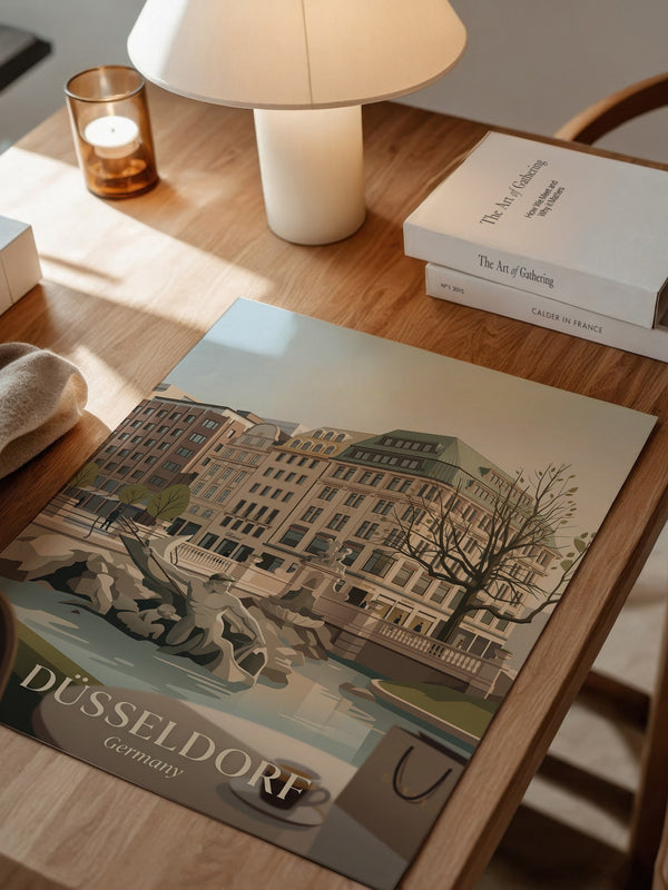 Düsseldorf Skyline Art Deco