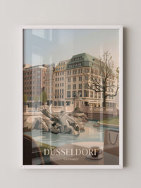 Düsseldorf Skyline Art Deco
