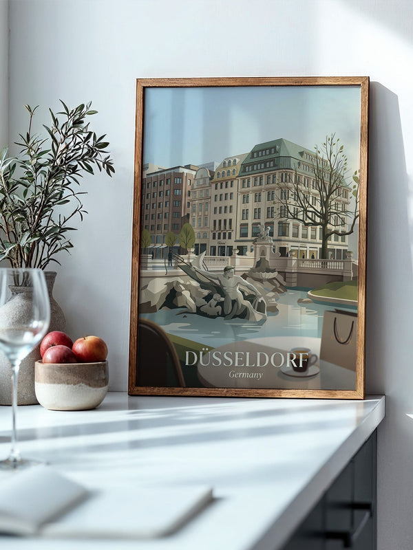 Düsseldorf Skyline Art Deco