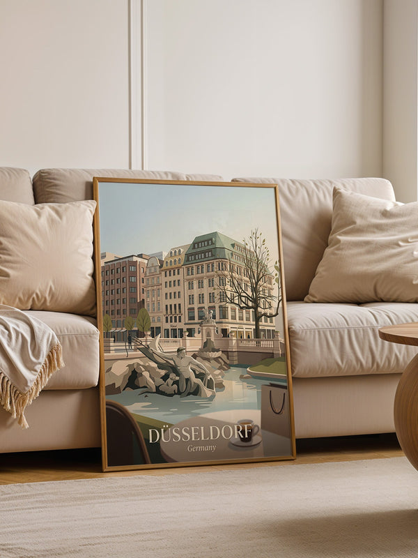 Düsseldorf Skyline Art Deco