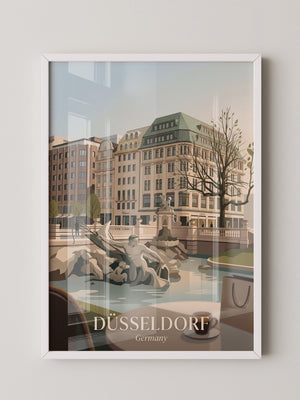 Düsseldorf Skyline Art Deco