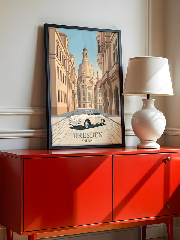 Dresden Altstadt Retroauto
