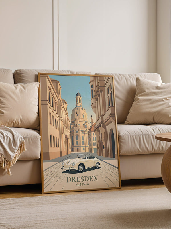 Dresden Altstadt Retroauto