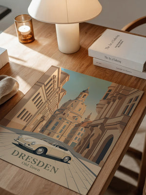 Dresden Altstadt Retroauto