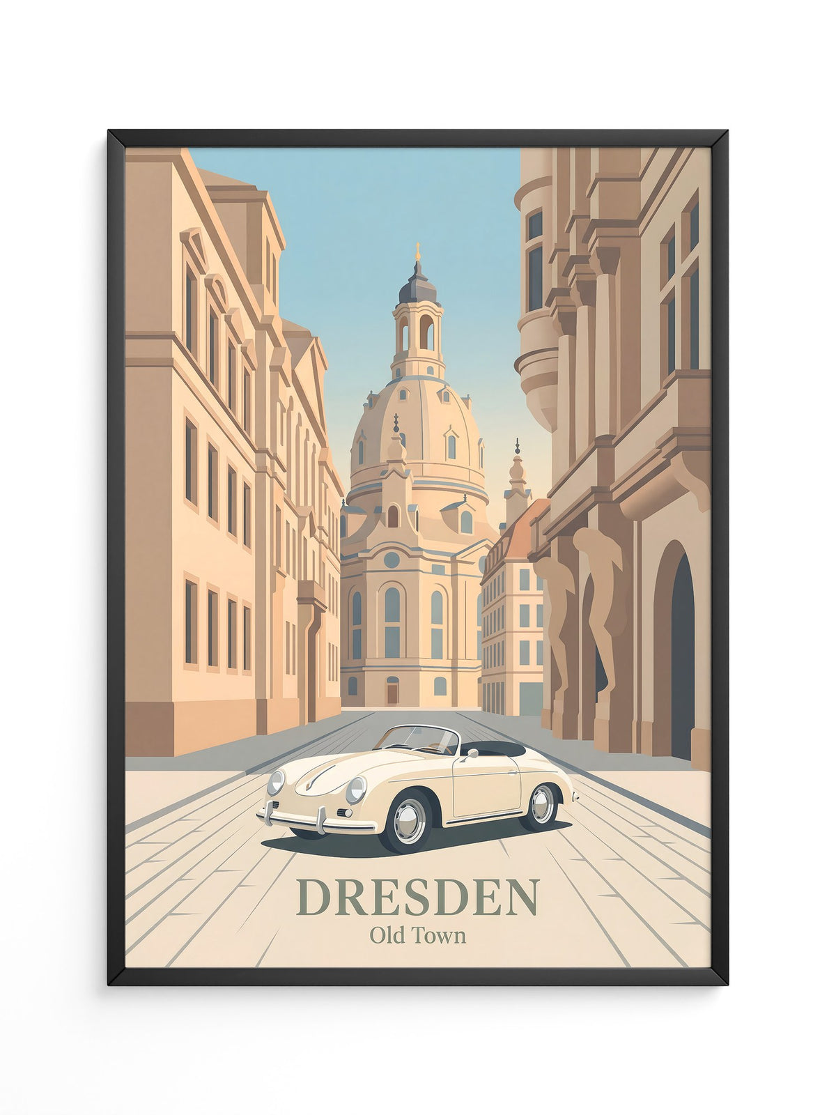 Dresden Altstadt Retroauto