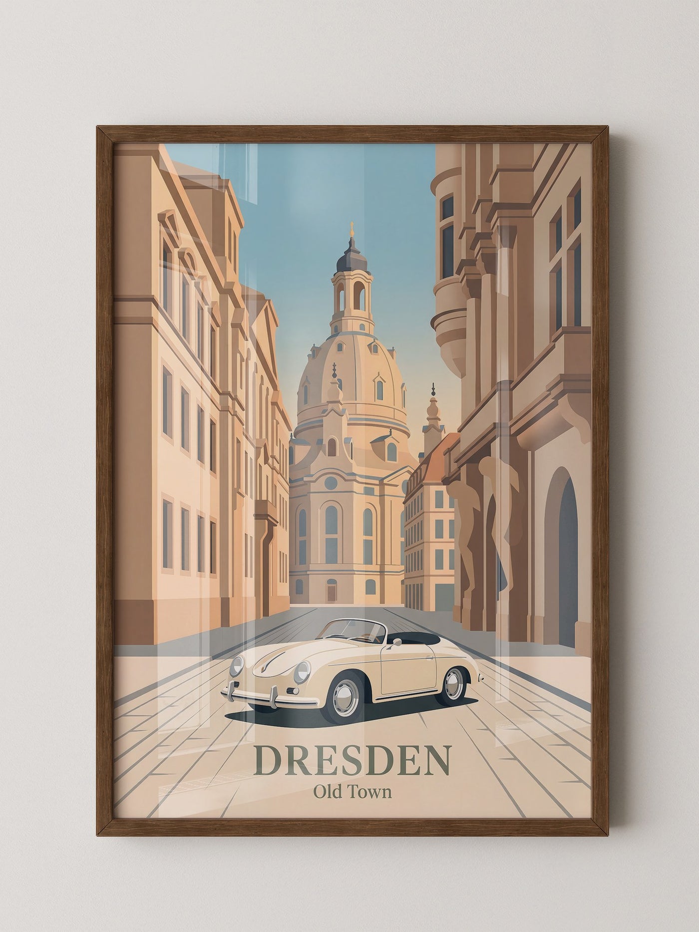Dresden Altstadt Retroauto