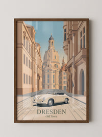 Dresden Altstadt Retroauto