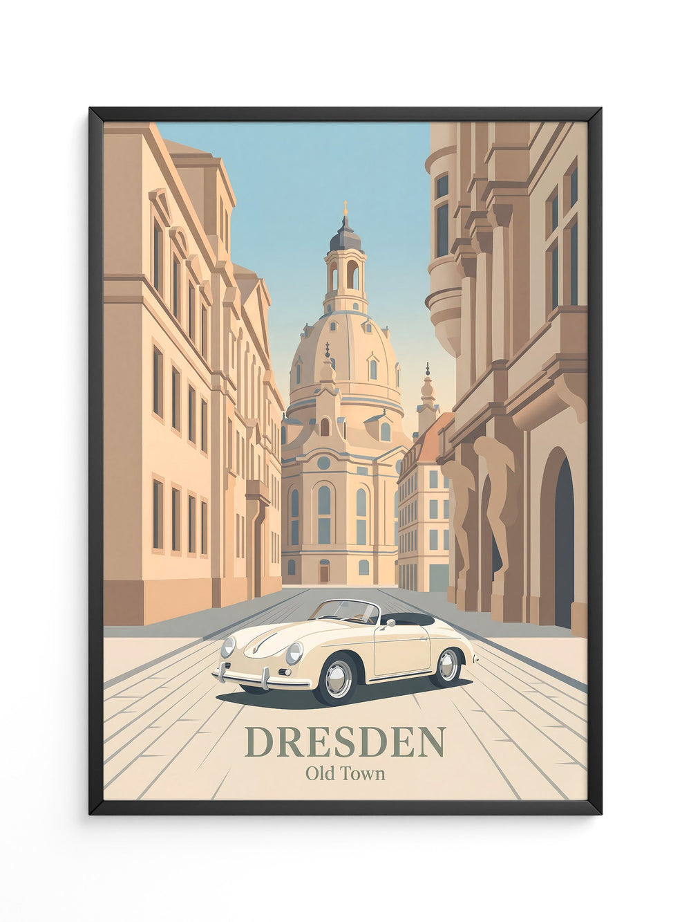 Dresden Altstadt Retroauto