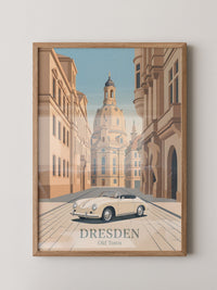 Dresden Altstadt Retroauto