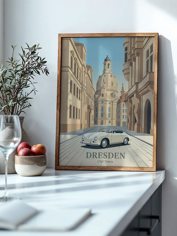 Dresden Altstadt Retroauto