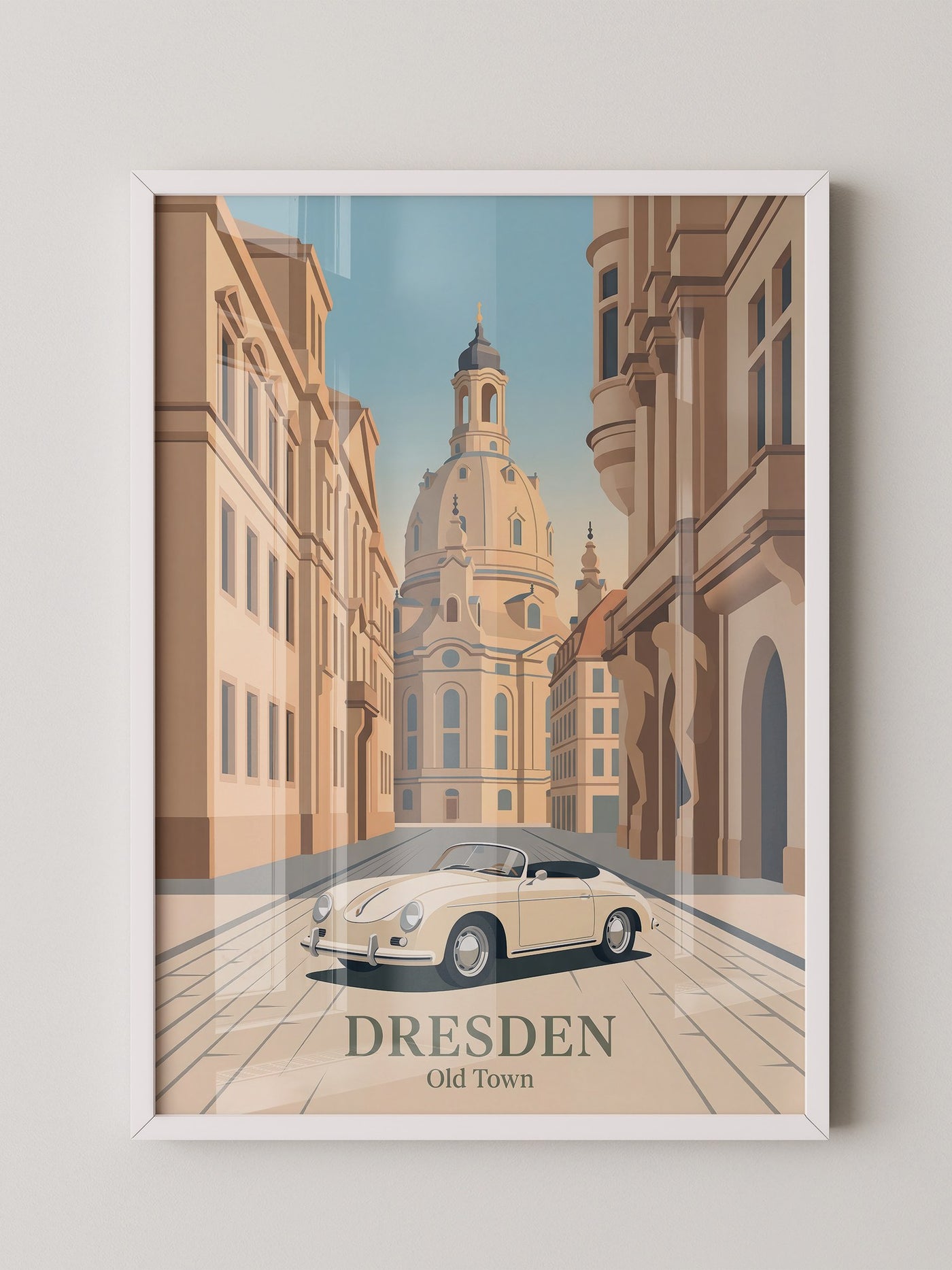 Dresden Altstadt Retroauto