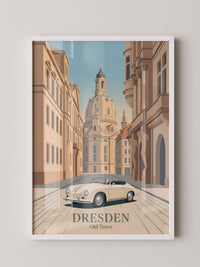 Dresden Altstadt Retroauto
