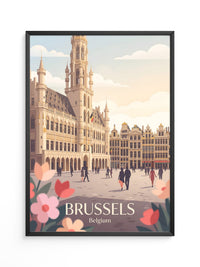 Brüssel Architektur Pastell